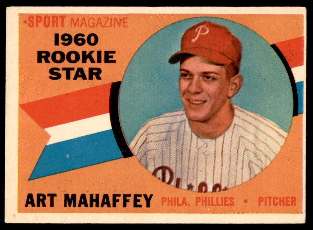 1960 Topps #138 ART MAHAFFEY  RC  Philadelphia Phillies  EX