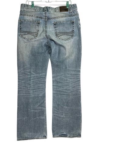 Express Jeans Mens 34x30 Medium Blue Kingston Classic Bootcut Mid Rise Western - Bild 8 von 12