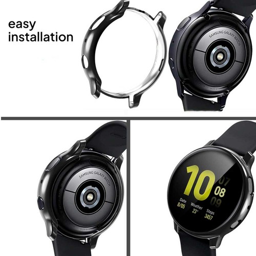 Żelowa osłona ochronna TPU elektryczna niebieska kompatybilna z Galaxy Watch Active 2 44mm - Zdjęcie 3 z 9