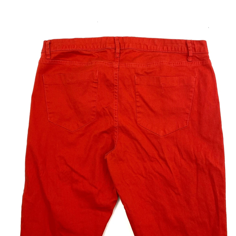 Elle Crop Women's size 14 Orange Denim jeans - Image 2 of 3