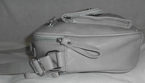 Madden Girl 2 Way Purse NWT Grey 10" X 11" Strap Drop 21" Carry Handle Pockets - Picture 2 of 12