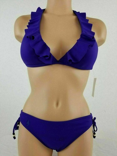 Costume da bagno donna Polo Ralph Lauren 2 pezzi bikini top fondo taglia XS,S,M - Foto 3 di 10