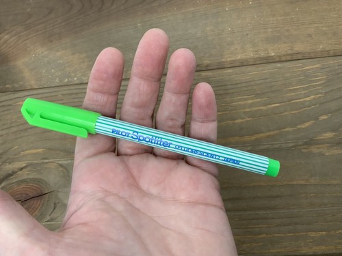 Vintage Pilot Spotliter Fluorescent Highlighter Green Made In Japan NOS - Picture 14 of 17