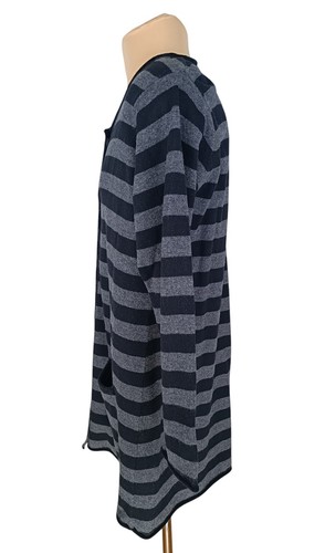 Gudrun Sjoden Damen Strickjacke schwarz/grau Wollmischung Strick Taschen Größe L - Bild 4 von 11
