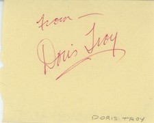 Doris Troy- Signed Album Page