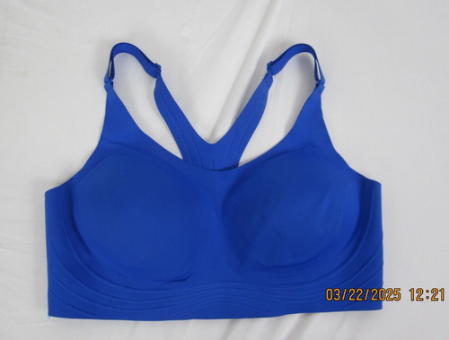All in Motion Women's Sculpt High Support Embossed Sports Bra Blue M - Picture 8 of 15