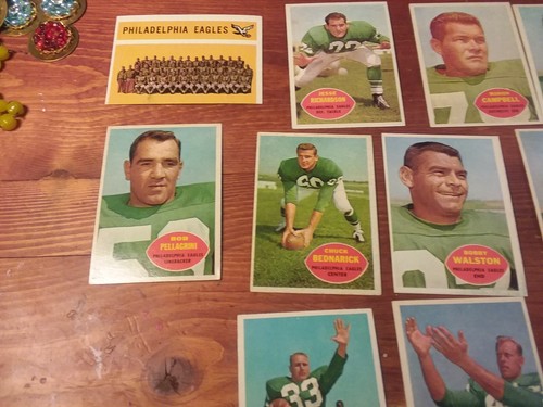 1960 Topps Football Eagles Team Set - Picture 7 of 9