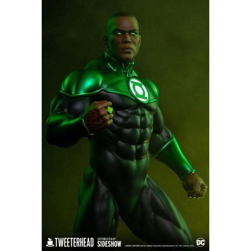 DC Comics Maquette 1/6 John Stewart - Green Lantern 52 cm TWEETERHEAD - Foto 4 di 16