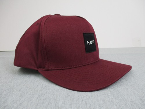 HUF Hat Cap Snap Back Red Black Logo Worldwide Adjustable Mens Surf Skate Hawaii - Picture 4 of 12