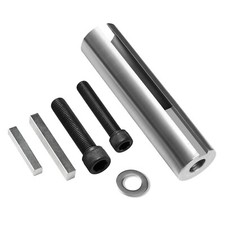 1" to 1 1/8" Engine Pulley Crank Shaft Sleeve Adapter Stainless Steel /1/4" Key