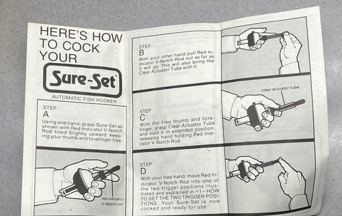 Vintage Sure-Set Fishing Float Bobber As Seen On TV w/Paperwork Novelty - Picture 7 of 9