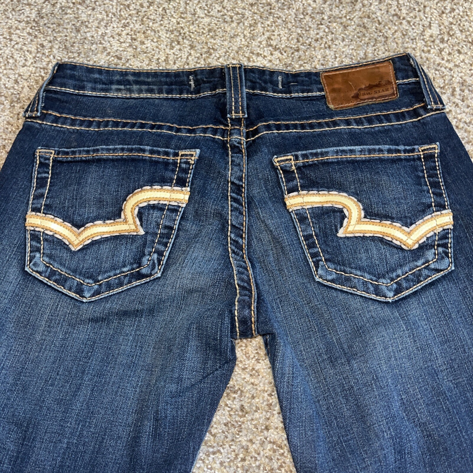 Big Star Remy Low Rise Skinny Fit Blue Jeans 29 (29 X 28.5) Womens - View 2