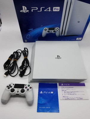 PS4 PlayStation4 Pro Glacier White 1TB CUH-7000BB01 Console SET Excellent Fedex | eBay