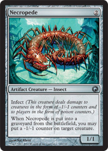 English Scars of Mirrodin MTG Magic 4x Necropede NM-Mint