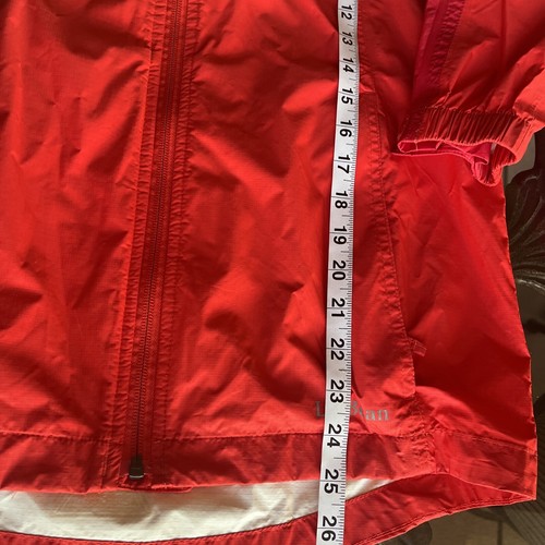 LL Bean Girl’s /Boys Red Full Zip Hooded Red Raincoat ID 286124 Sz L (14–16) - Picture 8 of 9