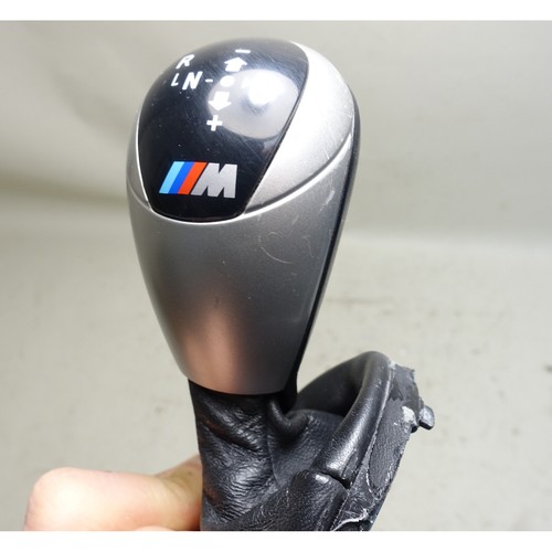 Damaged BMW E60 M5 E63 M6 Coupe SMG Trans Factory Shift Selector Knob w Boot OEM - Picture 6 of 11