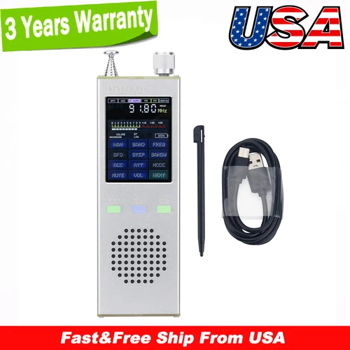 HAMGEEK ATS120-Pro V4.1x Officially SI4732 Radio Receiver Digital Decoder #USA