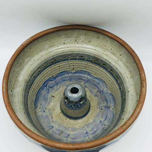 David Norton Hand Thrown Yunnan Steamer Pot Stoneware Pottery Blue White - 第 4/10 張圖片