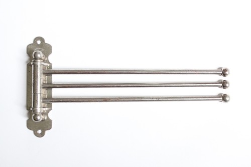 antique three arm swing towel bar holder | sternau deco vtg victorian towel old - Picture 6 of 23