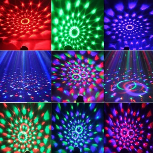 Disco Party Lights Strobe Led DJ Ball Sound Activated Bulb Dance Lamp Decoration - Picture 6 of 6