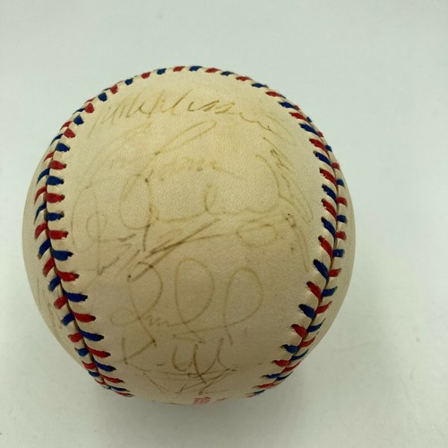 Derek Jeter Ken Griffey Jr. 1999 All Star Game Team Signed Baseball JSA COA - Picture 5 of 11