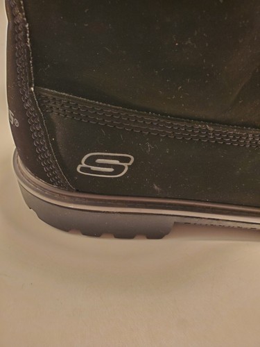 Skechers Black Faux Suede Hiking Boots Youth sz 6 SN #93158L - Picture 3 of 15