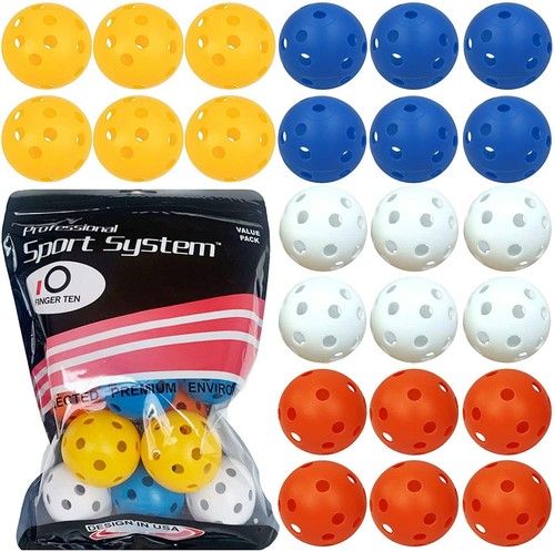 Swing Training Plastic Airflow Golf Balls Indoor Outdoor Driving Range 12/24 - Picture 2 of 12