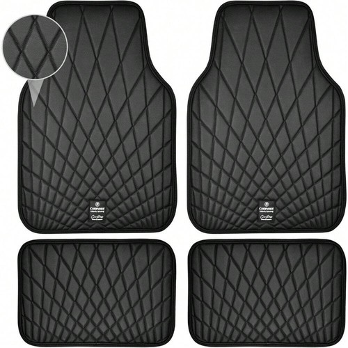 Bling Leather Car Mats Shining Diamond Floor Mats Sparkly Glitter Crystal Rhines - Picture 24 of 48