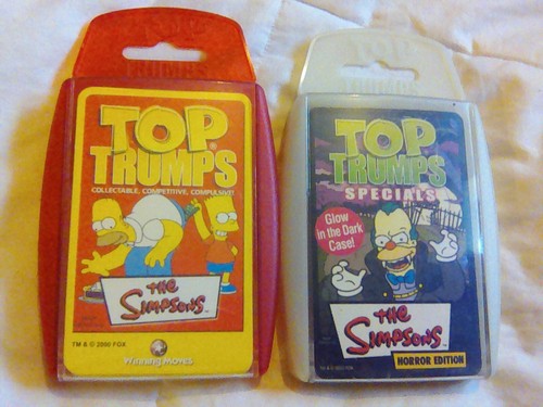 Top trumps THE SIMPSONS BUNDLE ALL COMPLETE MINT CONDITION