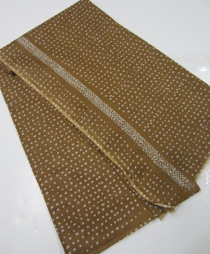 HELLEN VAN BERKEL HEARTMADE PRINTS Gold Dot Cotton Batist BATIK Print Schal - Bild 2 von 11