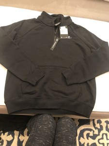 women's three quarter zip sweatshirt