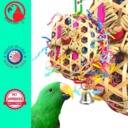 Bonka Bird Toys 2327 Star Basket Small Foraging Bird Toy Cages Cockatiel Conure - Picture 2 of 7