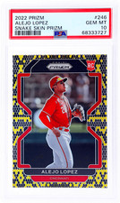 2022 Panini Prizm Alejo Lopez Snake Skin Prizm #246 /50 PSA 10 Rookie RC