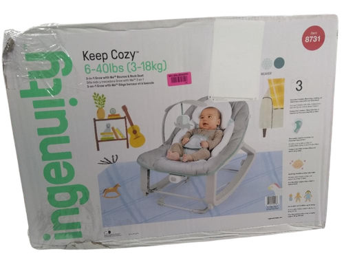 Ingenuity Keep Cozy 3-in1 Grow with 0-30 Months to 40 lbs (Weaver) DAMAGED BOX - Picture 9 of 9