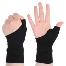 2 Pairs Wrist Thumb Support Compression Gloves Breathable Wrist Brace Sleeves