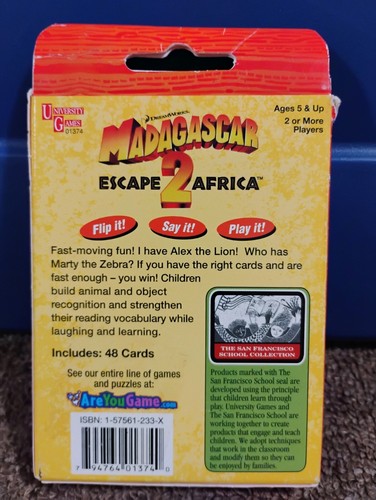 Vintage 2008 Madagascar Escape 2 Africa "I Have" Card Game COMPLETE - Picture 7 of 10