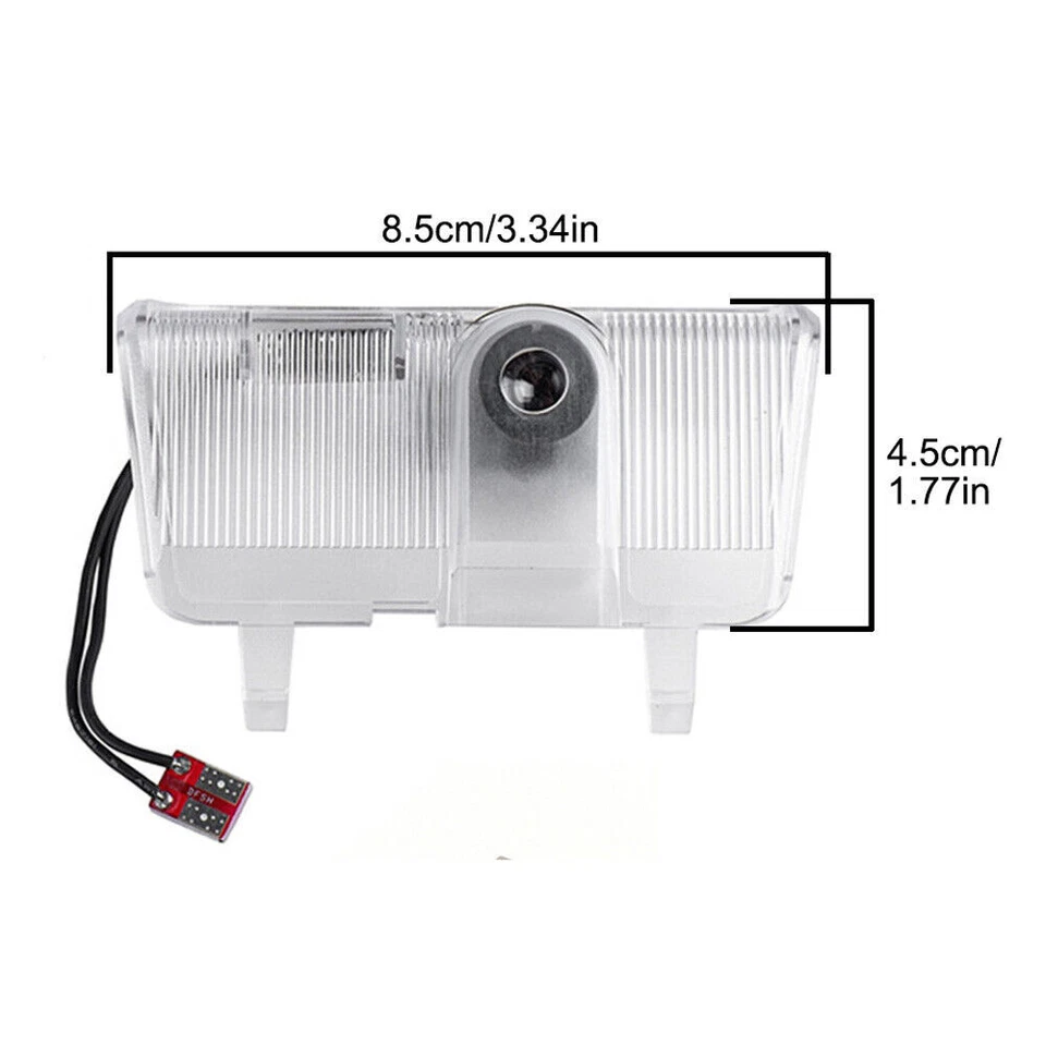 2x Lámpara de sombra fantasma de bienvenida paso proyector láser luz de puerta con logotipo para MAZDA Foto 4 de 4