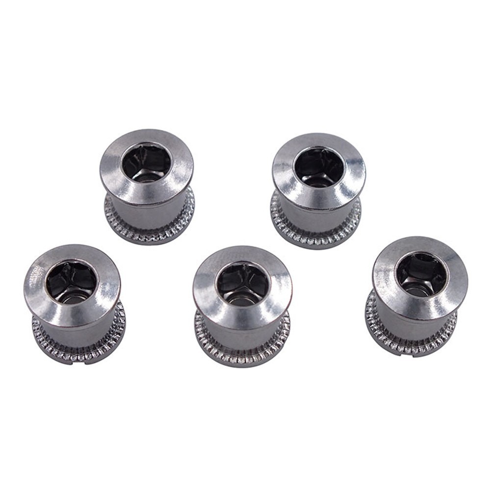 Bike Crankset Bolts For Single Chainring Locking Thread M8 22g/bag 5pcs