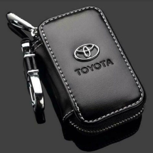 Für Toyota Schlüsselanhänger Schwarz Autoschlüssel Tasche Lanyards Leder