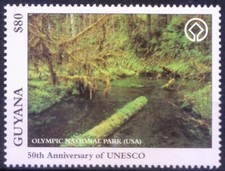 Guyana 1997 MNH, UNESCO, Olympic National Park in USA   [Cw]