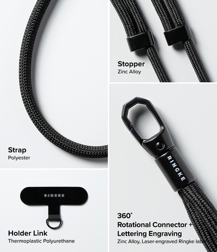 For Universal Phone Strap | Ringke [Holder Link Flow] Durable Strap with Holder - 第 108/159 張圖片
