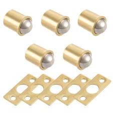 5pcs 11mm Dia Brass Electroplating Door Cabinet Ball Catch Latch Closures