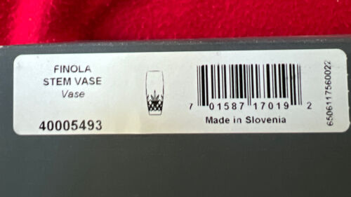 Neu im Karton ungeöffnete Box schöne Waterford Crystal Finola Stammvase 6" - Bild 17 von 17