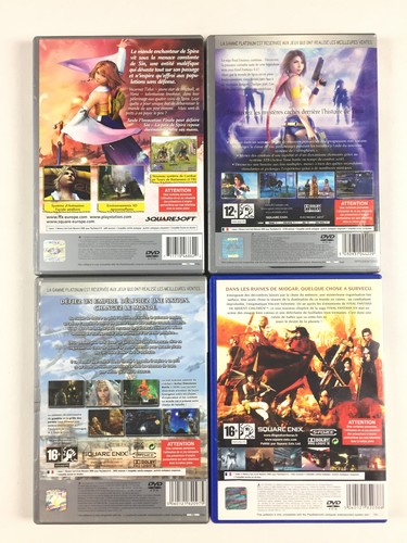 Final Fantasy X + X-2 + XII + Dirge of Cerberus VII (7, 10, 12) Lot 4 Jeu PS2 - Imagen 2 de 3