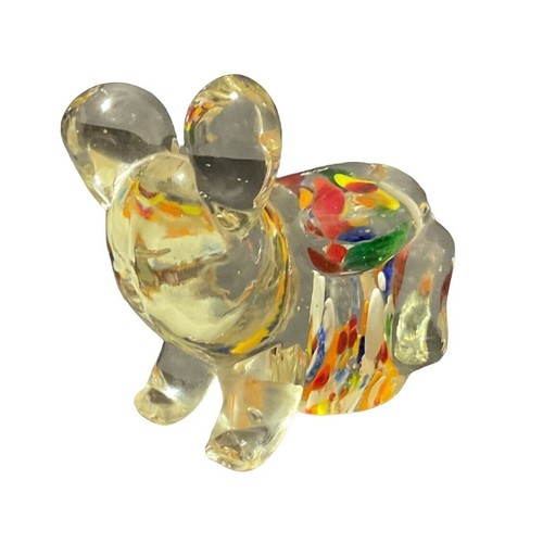 KUNSTGLAS BÄR BRIEFBESCHWERER MUNDGEBLASEN MEHRFARBIG SPEZIFIKATIONEN 3" H X 2" B X 3" L - Bild 2 von 7