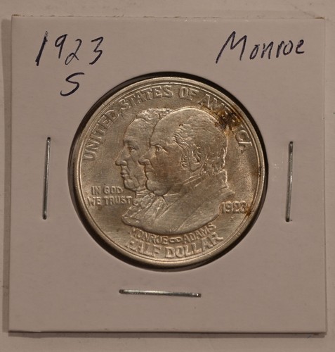 1923 S Monroe Doctrine Half Dollar Commemorative 50c free shipping!! - Picture 3 of 4