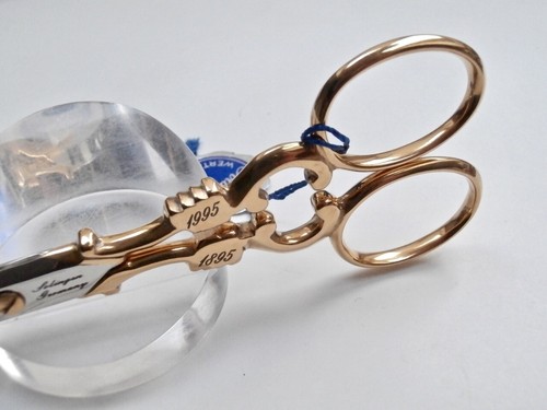 Nähschere Ladenschere SOLINGEN 6" Altdeutsch Golden Vintage Ornament scissor! - Bild 9 von 12