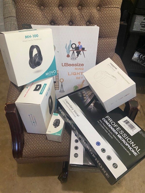 podcast equipment bundle… selling all together… brand new, never opened… podcast equipment bundle… selling all together… brand new, never opened…