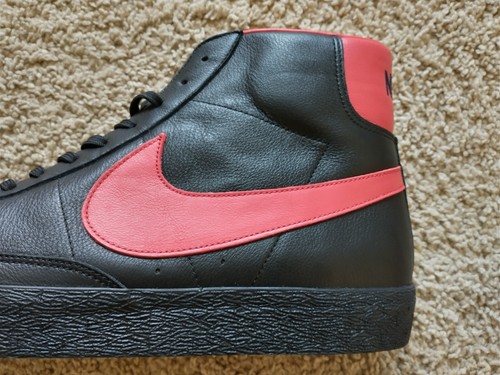 New Men's Nike ID Blazer High Top black/red Nike size 15 Athletic shoes - Picture 5 of 12