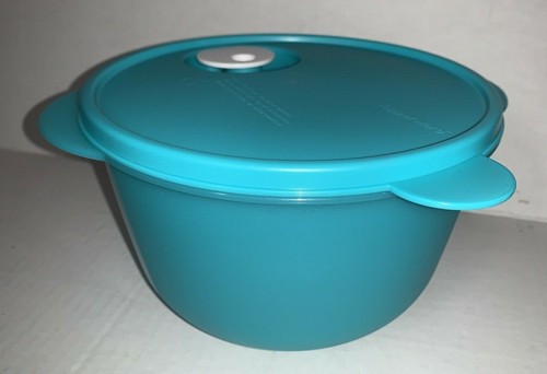 Tupperware Crystalwave 8 1/2 Tassen 2L Mikrowellenbehälter türkis blau Neu - Bild 4 von 8